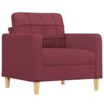 Casa si Gradina - Mobilier - Seturi de mobilier - Seturi living - Set canapea cu perne, 4 piese, rosu vin, material textil - Infinity.ro