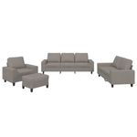 Casa si Gradina - Mobilier - Seturi de mobilier - Seturi living - Set de canapele, 4 piese, gri taupe, textil - Infinity.ro