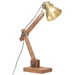 Casa si Gradina - Corpuri si surse de iluminat - Veioze si lampi - Lampi de veghe - Lampa de birou industriala, alama, 58x18x90 cm, E27, rotund - Infinity.ro