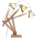 Casa si Gradina - Corpuri si surse de iluminat - Veioze si lampi - Lampi de veghe - Lampa de birou industriala, alama, 58x18x90 cm, E27, rotund - Infinity.ro