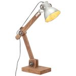 Casa si Gradina - Corpuri si surse de iluminat - Veioze si lampi - Lampi de veghe - Lampa de birou industriala, argintiu, 58x18x90 cm, E27, rotund - Infinity.ro