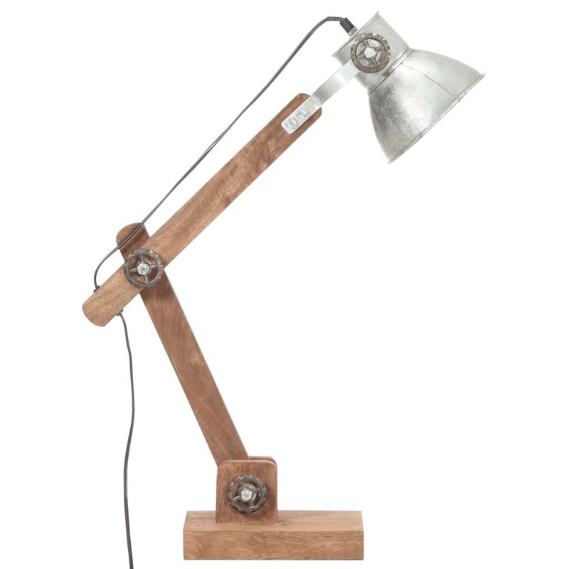 Casa si Gradina - Corpuri si surse de iluminat - Veioze si lampi - Lampi de veghe - Lampa de birou industriala, argintiu, 58x18x90 cm, E27, rotund - Infinity.ro
