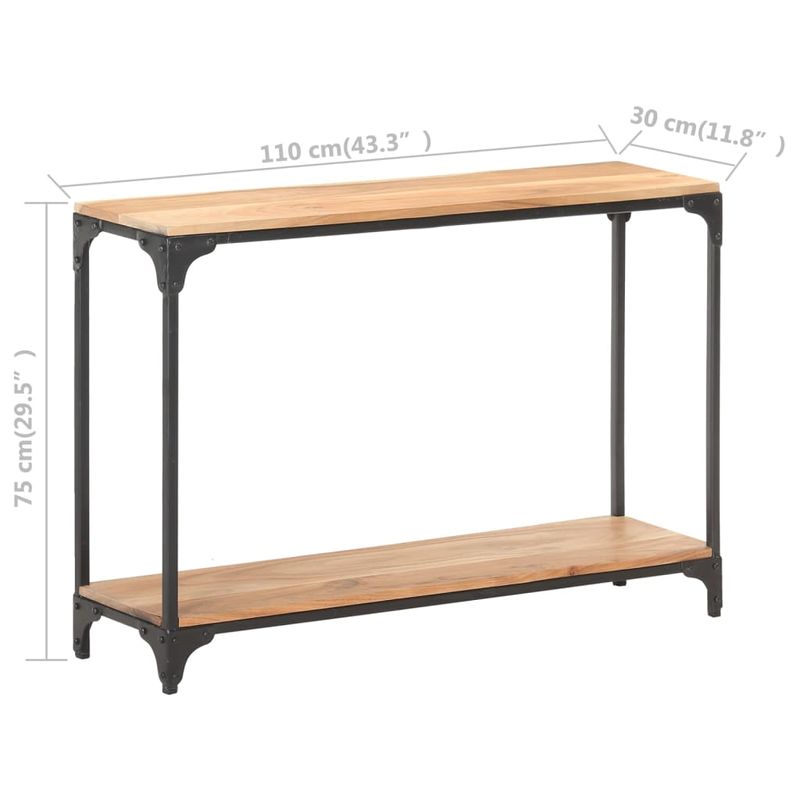Casa si Gradina - Mobilier - Comode si corpuri - Console - Masa consola, 110x30x75 cm, lemn masiv acacia - Infinity.ro