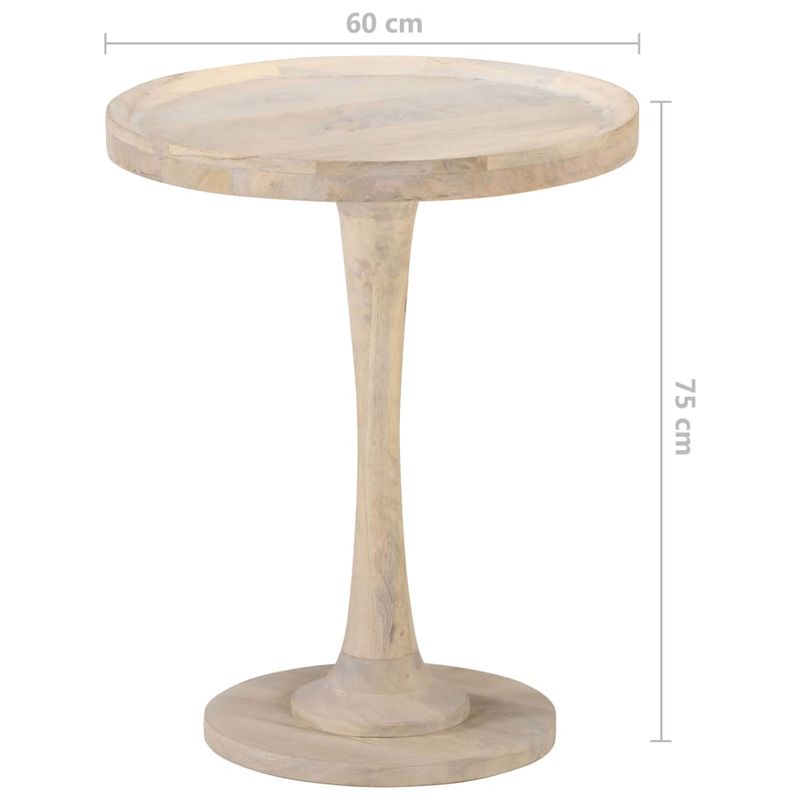 Casa si Gradina - Mobilier - Mese si birouri - Mese living - Masa laterala, Ø60 x 75 cm, lemn masiv de mango - Infinity.ro
