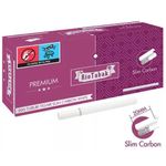 Market - Tutun si tigari - Tutun, tigari si trabucuri - Tuburi Tigari RioTabak Slim Carbon White 200 Filter Plus (20 mm) - Infinity.ro