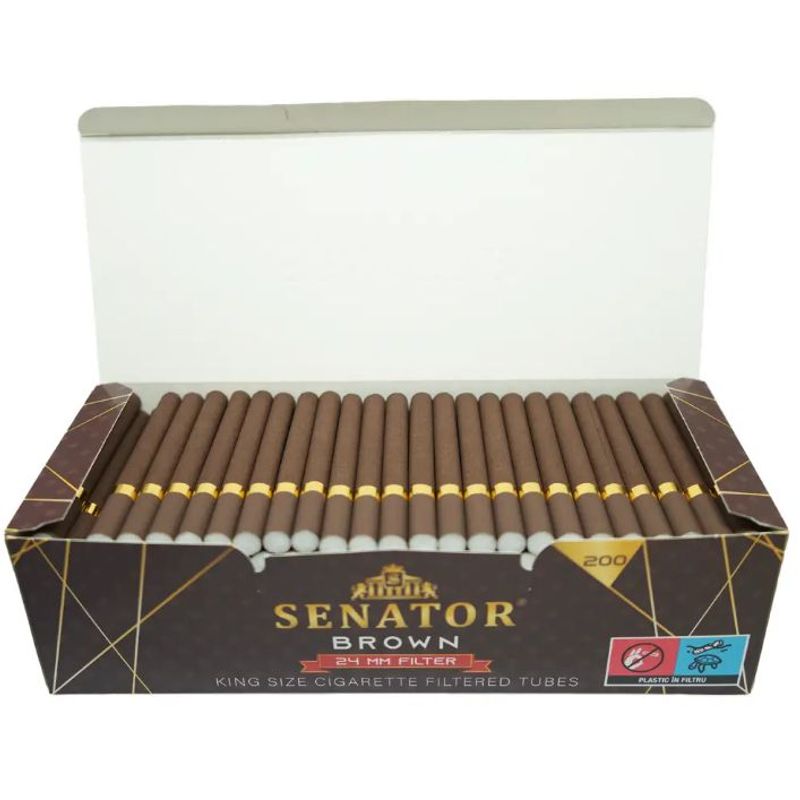 Market - Tutun si tigari - Tutun, tigari si trabucuri - Tuburi Tigari Senator Xtra Brown (24 mm) 200 - Infinity.ro