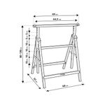 Casa si Gradina - Constructii - Scule de mana si unelte - Mese si bancuri de lucru - Suport pliabil reglabil, EXTOL CRAFT, 9994, 200kg, 800-1300 mm - Infinity.ro