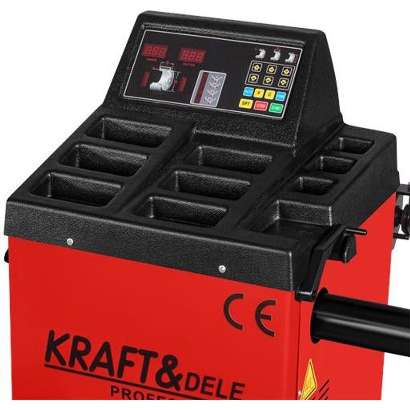 Auto si Moto - Reparatii si depanare - Scule auto - Scule si truse auto - Echilibrator de roti semiautomat Kraft&Dele KD5841, 230V, 70kg, 24” - Infinity.ro