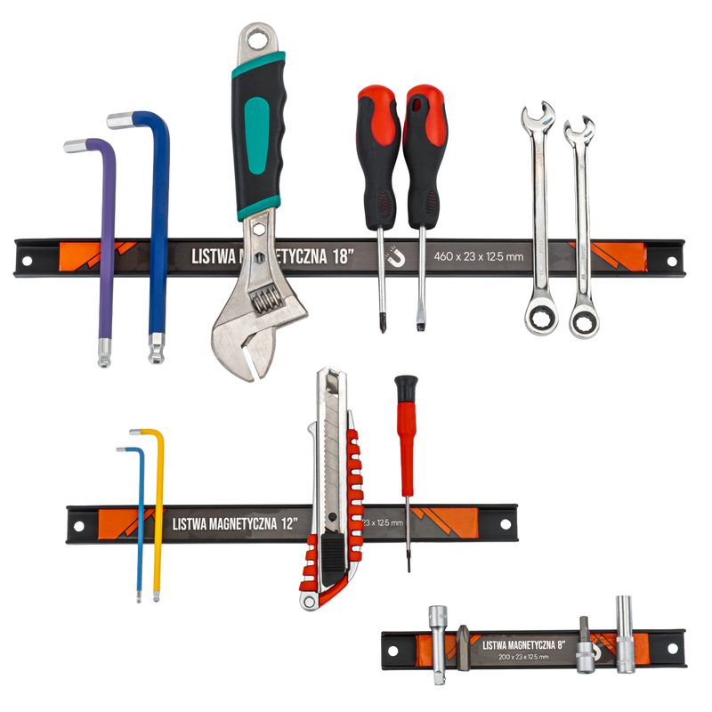 Auto si Moto - Reparatii si depanare - Scule auto - Scule si truse auto - Set de benzi magnetice Powermat PM1371, 3 buc, 460 / 300 / 200 mm - Infinity.ro