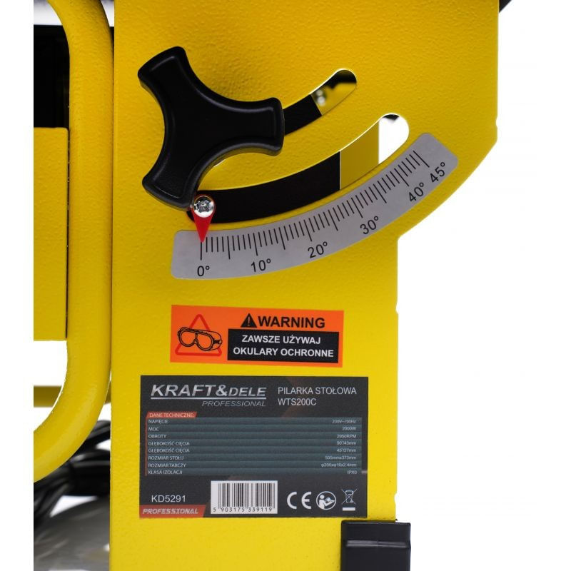 Casa si Gradina - Constructii - Scule electrice si accesorii - Fierastraie electrice - Fierastrau electric cu masa, Kraft&Dele, 2000W,  KD5291 - Infinity.ro