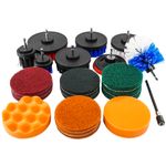 Casa si Gradina - Constructii - Scule electrice si accesorii - Accesorii polizare si slefuire - Set 23 de bucati perii de curatare pentru bormasina 1/4", VERKE, V08127 - Infinity.ro