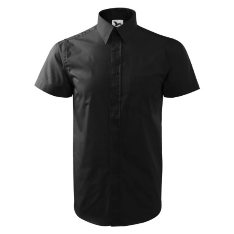 Fashion, accesorii si bijuterii - Barbati - Imbracaminte - Camasi barbati - Camasa pentru barbati, Chic 207, Malfini Negru 2XL - Infinity.ro