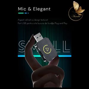 Adaptor Auto 2-in-1 Auraliv® – CarPlay & Android Auto Wireless, WiFi 6, Bluetooth 5.0, Conectare Rapida, Ecran Adaptiv