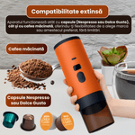 Electronice si Electrocasnice - Electrocasnice bucatarie - Preparare bauturi - Espressoare - Espressor Portabil Reincarcabil, Aparat de Cafea cu Incalzire Rapida 3in1 - Infinity.ro