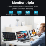 PC, gaming si accesorii - Desktop PC & monitoare - Monitoare - Extensie 2 Ecrane pentru Laptop, 2×16inch , IPS, 2560×1600, sRGB 100% - Infinity.ro