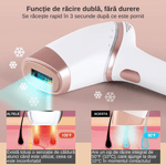 Ingrijire personala si Cosmetice - Aparate & accesorii ingrijire personala - Epilatoare si accesorii - Epilatoare - Epilator IPL multifunctional, epilare definitiva, 300.000 impulsuri, mod manual/automat, ecran digital, unisex, alb - Infinity.ro