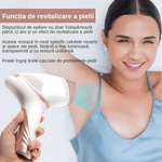 Ingrijire personala si Cosmetice - Aparate & accesorii ingrijire personala - Epilatoare si accesorii - Epilatoare - Epilator IPL multifunctional, epilare definitiva, 300.000 impulsuri, mod manual/automat, ecran digital, unisex, alb - Infinity.ro