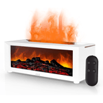 Electronice si Electrocasnice - Climatizare si sisteme de incalzire - Aparate filtrare aer - Umidificatoare - Umidificator Aer cu Efect de Flacara de Tip Semineu, Silentios, 7 Culori, Temporizator, Alb - Infinity.ro