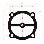 Casa si Gradina - Electrice - Echipamente electrice - Compresoare - Garnituri set pentru cap compresor de aer V 65mm CH080 Mod.3(I) - Infinity.ro