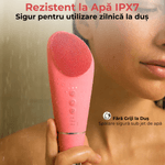 Ingrijire personala si Cosmetice - Aparate & accesorii ingrijire personala - Aparate cosmetice - Aparate intretinere si ingrijire corporala - Perie Electrica Faciala 2 in 1 JustNet®, cu Spatula Ultrasonica Scrubber, 7 Moduri Vibratie Sonica, IPX7 Waterproof - Infinity.ro