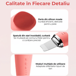 Ingrijire personala si Cosmetice - Aparate & accesorii ingrijire personala - Aparate cosmetice - Aparate intretinere si ingrijire corporala - Perie Electrica Faciala 2 in 1 JustNet®, cu Spatula Ultrasonica Scrubber, 7 Moduri Vibratie Sonica, IPX7 Waterproof - Infinity.ro