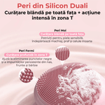 Ingrijire personala si Cosmetice - Aparate & accesorii ingrijire personala - Aparate cosmetice - Aparate intretinere si ingrijire corporala - Perie Electrica Faciala 2 in 1 JustNet®, cu Spatula Ultrasonica Scrubber, 7 Moduri Vibratie Sonica, IPX7 Waterproof - Infinity.ro