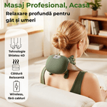 Ingrijire personala si Cosmetice - Sanatate si wellness - Articole wellness - Aparate si dispozitive de masaj - Aparat Masaj Cervical Multifunctional JustNet®, 4D Shiatsu pentru Gat, Umeri, Spate, Brate si Gambe - Infinity.ro