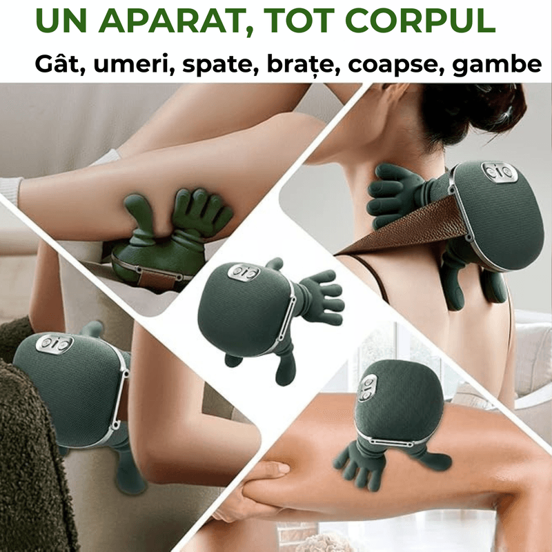 Ingrijire personala si Cosmetice - Sanatate si wellness - Articole wellness - Aparate si dispozitive de masaj - Aparat Masaj Cervical Multifunctional JustNet®, 4D Shiatsu pentru Gat, Umeri, Spate, Brate si Gambe - Infinity.ro