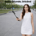 Laptop, Telefoane si Tablete - Telefoane mobile si accesorii - Accesorii Telefoane - Selfie stick-uri - Selfie Stick Profesional JustNet® 1.9 m cu Urmarire AI, Trepied din Aluminiu, Stabilizator, 2 Lampi LED, fara Aplicatie - Infinity.ro