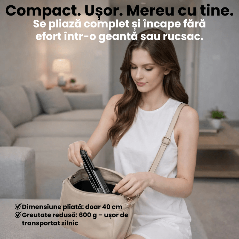 Laptop, Telefoane si Tablete - Telefoane mobile si accesorii - Accesorii Telefoane - Selfie stick-uri - Selfie Stick Profesional JustNet® 1.9 m cu Urmarire AI, Trepied din Aluminiu, Stabilizator, 2 Lampi LED, fara Aplicatie - Infinity.ro