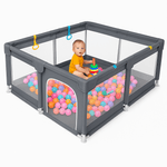 Casa si Gradina - Mobilier - Mobilier copii - Tarcuri copii - Tarc de joaca Happykid cu bile,covoras si 4 inele ridicare incluse - Infinity.ro