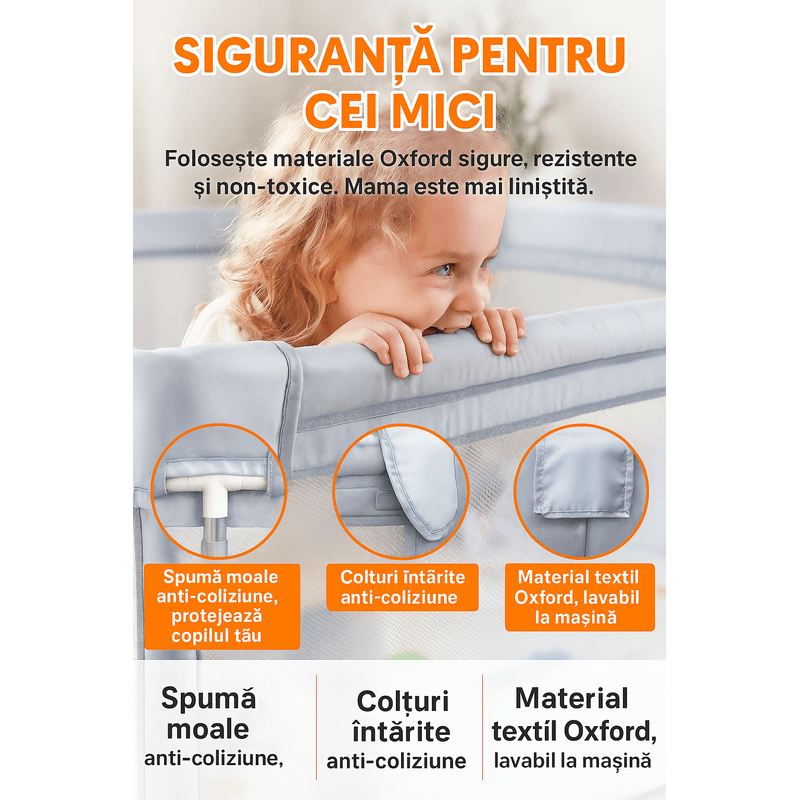 Casa si Gradina - Mobilier - Mobilier copii - Tarcuri copii - Tarc de joaca Happykid cu bile,covoras si 4 inele ridicare incluse - Infinity.ro