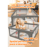 Casa si Gradina - Mobilier - Mobilier copii - Tarcuri copii - Tarc de joaca Happykid cu bile,covoras si 4 inele ridicare incluse - Infinity.ro