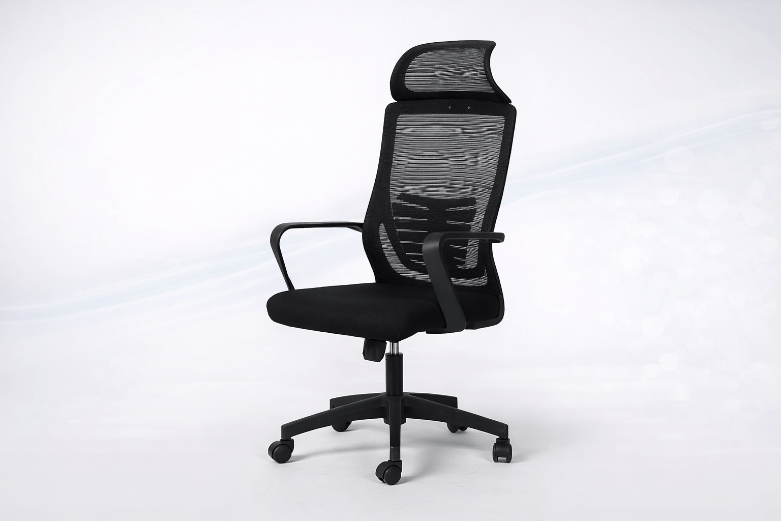 Scaun Ergonomic Reglabil pentru Birou si Gaming, Negru inchis, Tetiera 2D, Mecanism Syncron