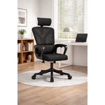 PC, gaming si accesorii - Gaming - Accesorii gaming - Scaune gaming - Scaun Ergonomic Reglabil pentru Birou si Gaming, Negru Dark, Tetiera 2D, Mecanism Syncron - Infinity.ro