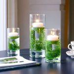 Casa si Gradina - Decoratiuni - Obiecte decorative - Vaze si boluri decorative - Set 6 vaze cilindrice din sticla transparenta, 3 dimensiuni diferite, pentru flori si lumanari plutitoare - Infinity.ro