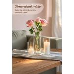 Casa si Gradina - Decoratiuni - Obiecte decorative - Vaze si boluri decorative - Set 6 vaze cilindrice din sticla transparenta, 3 dimensiuni diferite, pentru flori si lumanari plutitoare - Infinity.ro