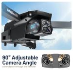 Jucarii, Copii si Bebe - Jucarii si jocuri - Vehicule si jucarii cu telecomanda - Elicoptere, avioane si nave de jucarie - Drona cu 2 camere iUni M10, 2 Baterii, Ecran LCD 2.4 inch, Wi-Fi FPV, Card microSD 8GB, Pliabila - Infinity.ro