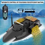 Sport si Outdoor - Sporturi acvatice - Pescuit - Echipament suplimentar pentru pescuit - Barca Plantat, Nadit si Momit iUni V803 PRO, GPS, Sonar Fish Finder, 12000mAh, 4 cuve, 3kg, 500m, 15km/h - Infinity.ro