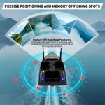 Sport si Outdoor - Sporturi acvatice - Pescuit - Echipament suplimentar pentru pescuit - Barca Plantat, Nadit si Momit iUni V803 PRO, GPS, Sonar Fish Finder, 5200mAh, 4 cuve, 3kg, 500m, 15km/h - Infinity.ro