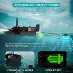 Sport si Outdoor - Sporturi acvatice - Pescuit - Echipament suplimentar pentru pescuit - Barca Plantat, Nadit si Momit iUni V803, GPS, 18000mAh, 4 cuve, 3kg, 500m, 15km/h - Infinity.ro