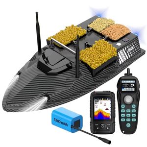 Barca Plantat, Nadit si Momit iUni V803 PRO, GPS, Sonar Fish Finder, 5200mAh, 4 cuve, 3kg, 500m, 15km/h