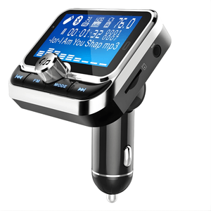 Modulator FM cu Bluetooth pentru muzica si apeluri hands-free, buton rotativ, 2 porturi USB-A, microSD, Android si iOS