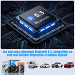 Auto si Moto - Electronice auto - Accesorii electronice auto - Modulator FM auto multifunctional cu Bluetooth, USB-A si USB-C pentru incarcare rapida, functie handsfree cu microfon - Infinity.ro