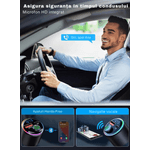 Auto si Moto - Electronice auto - Accesorii electronice auto - Modulator FM universal cu Bluetooth, redare muzica, apeluri hands-free, USB-A si USB-C pentru incarcare,Android si iOS - Infinity.ro
