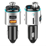 Auto si Moto - Electronice auto - Accesorii electronice auto - Modulator FM cu Bluetooth pentru redare muzica si handsfree, 2 porturi USB-A, slot microSD, compatibil Android si iOS - Infinity.ro