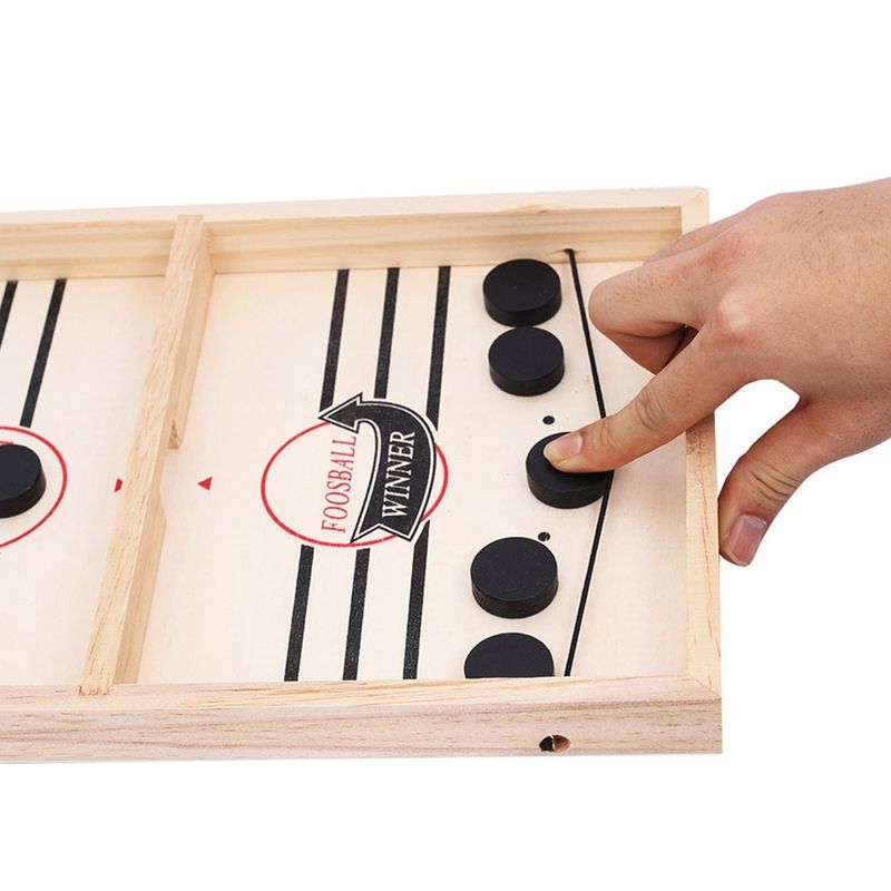 Jucarii, Copii si Bebe - Jucarii si jocuri - Jocuri si puzzle - Jocuri de societate - Joc educativ montessori de dexteritate si rapiditare tip Hochei 54 cm x 29 cm - Infinity.ro