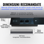 Casa si Gradina - Electrice - Prize - Priza incorporabila in blat ATOMKIT®, 2 Prize Schuko, 2 Porturi USB-A + 1 USB-C, Incarcare Wireless, Capac Glisant - Infinity.ro