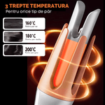 Ingrijire personala si Cosmetice - Aparate & accesorii ingrijire personala - Hair styling - Ondulatoare - Ondulator automat de par cu rotatie inteligenta, Incalzire rapida, Protectie anti-arsura, Bucle perfecte, Argintiu - Infinity.ro