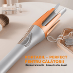 Ingrijire personala si Cosmetice - Aparate & accesorii ingrijire personala - Hair styling - Ondulatoare - Ondulator automat de par cu rotatie inteligenta, Incalzire rapida, Protectie anti-arsura, Bucle perfecte, Argintiu - Infinity.ro
